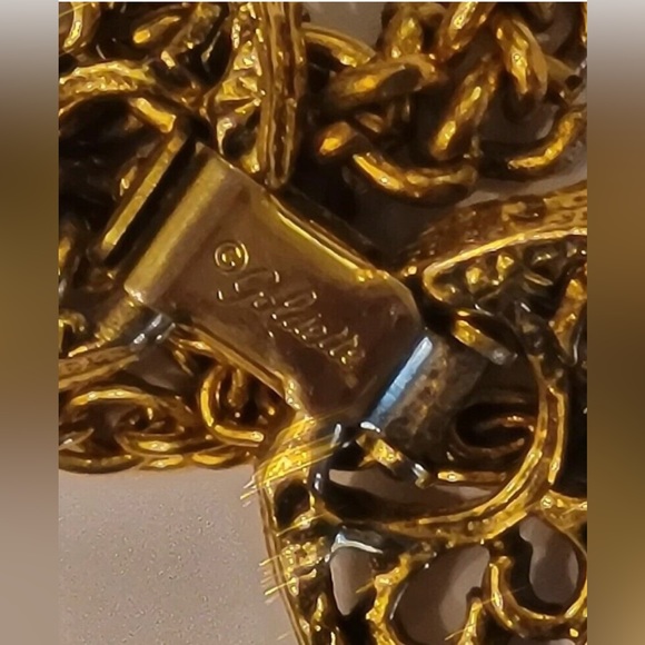 Goldette Layered Multi Strand Locket & Australian cristal Necklace - Picture 3 of 10